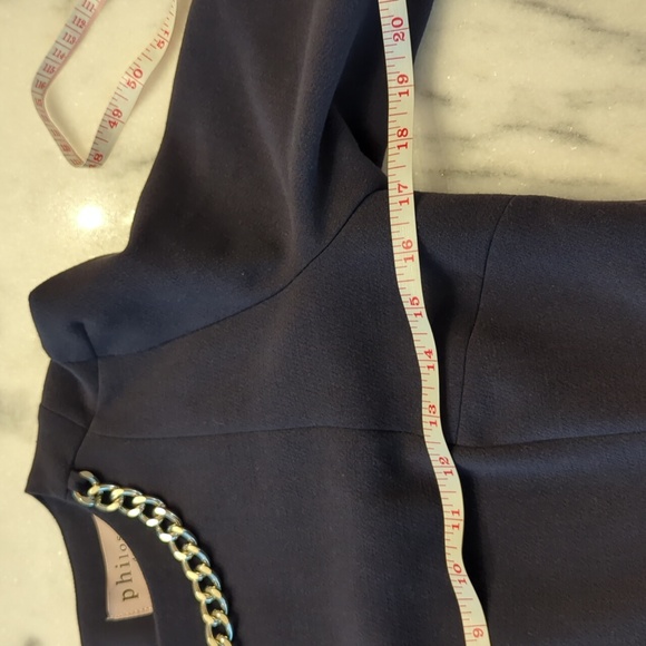Philosophy 3/4 length sleeves dress in navy size 2 - Picture 7 of 11
